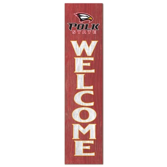 Polk State College Eagles 12" x 48" Welcome Outdoor Leaner