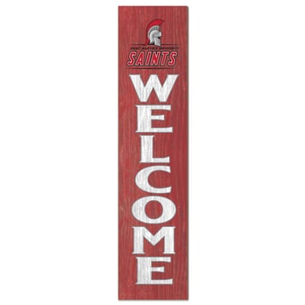 Saint Martin's Saints 12" x 48" Welcome Outdoor Leaner