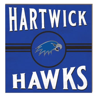 Hartwick College Hawks 10" x 10" Retro Team Sign