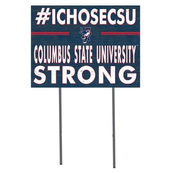 Columbus State Cougars 18" x 24" I Chose Yard Sign