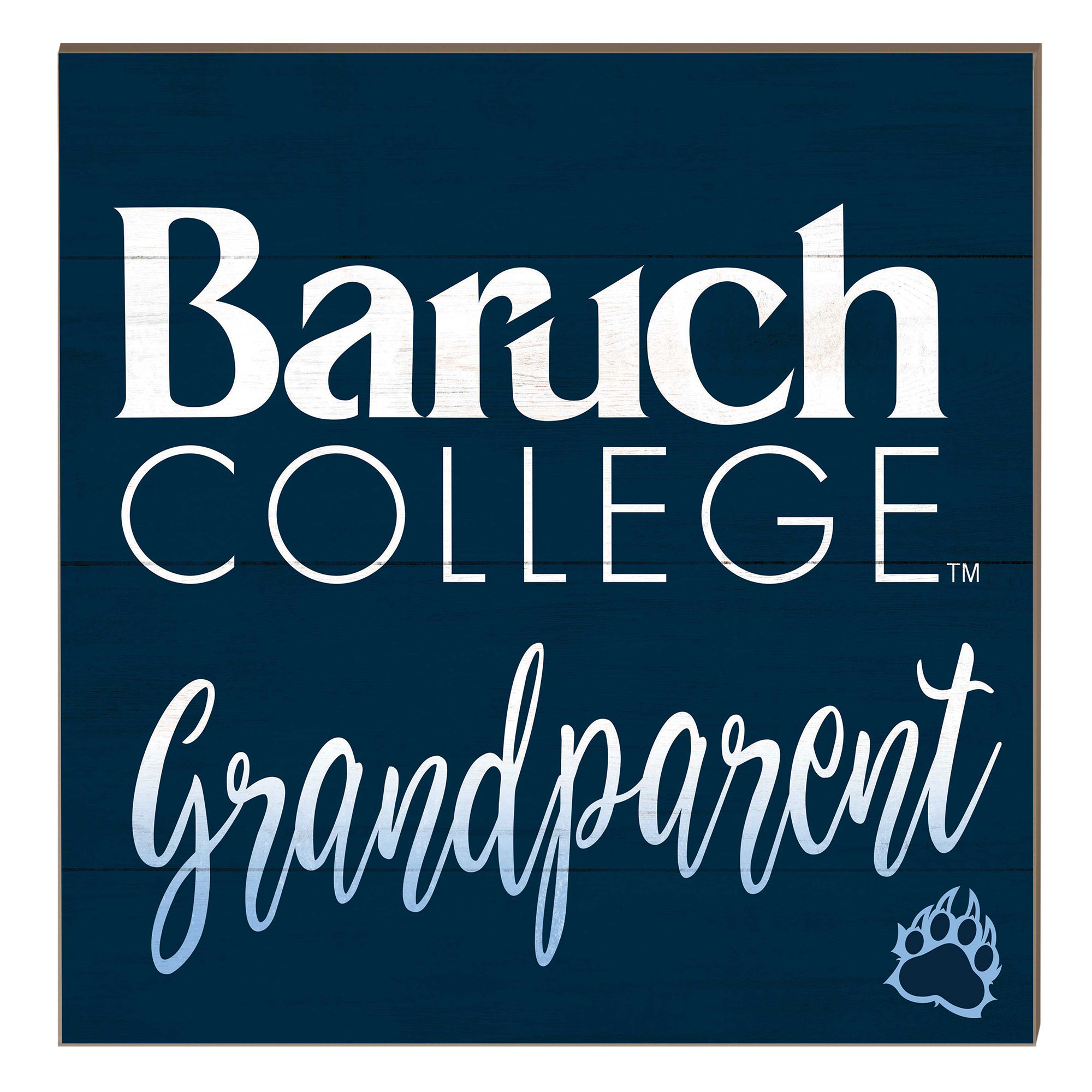CUNY Baruch College 10" x 10" Grandparent Plaque