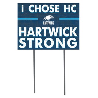 Hartwick College Hawks 18" x 24" I Chose Yard Sign