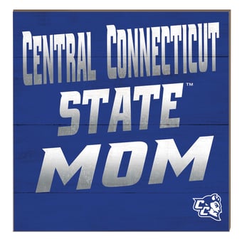 Central Connecticut State Blue Devils 10" x 10" Mom Plaque