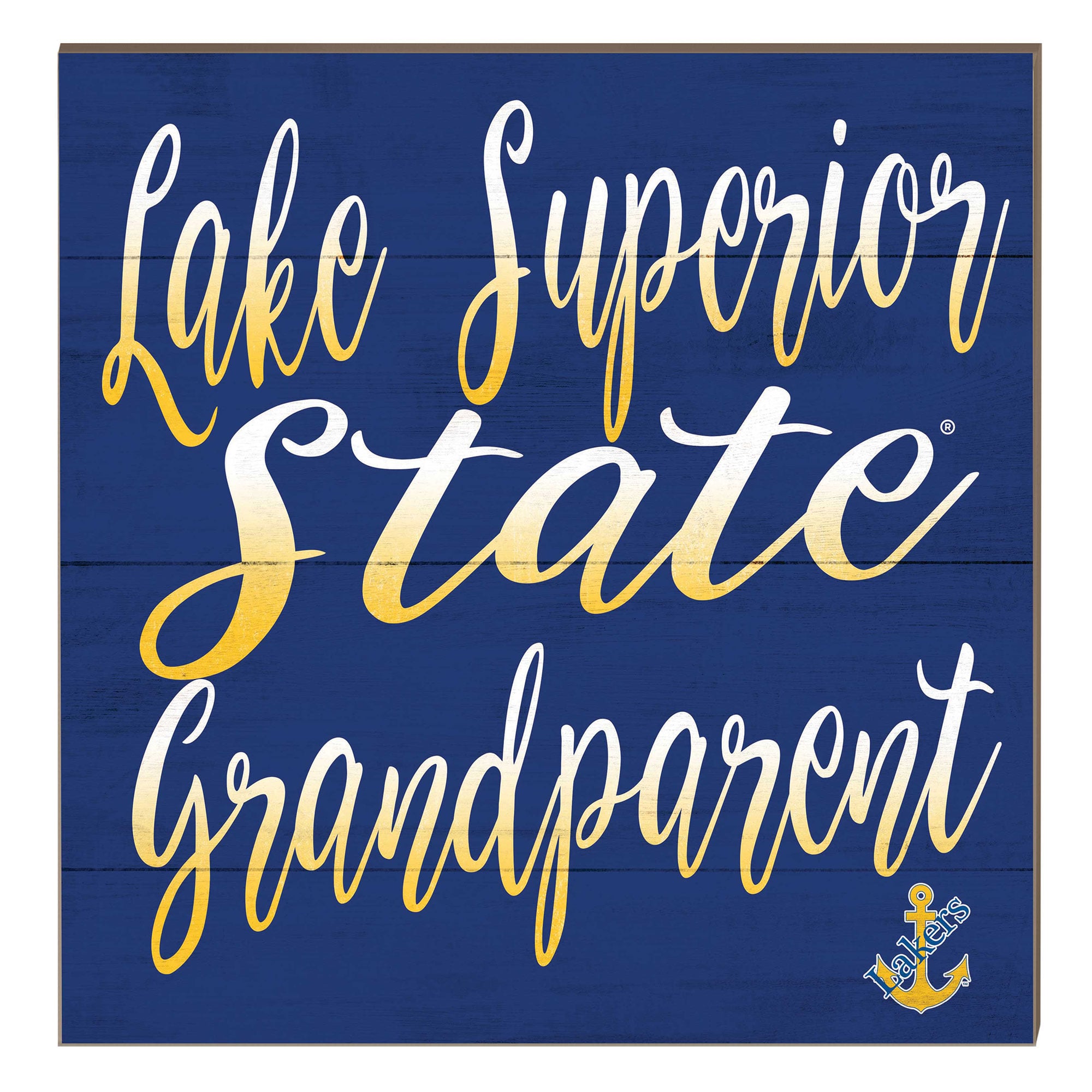 Lake Superior State Lakers 10" x 10" Grandparent Plaque