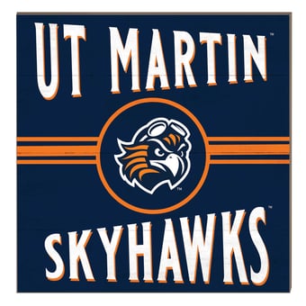 Tennessee-Martin Skyhawks 10" x 10" Retro Team Sign