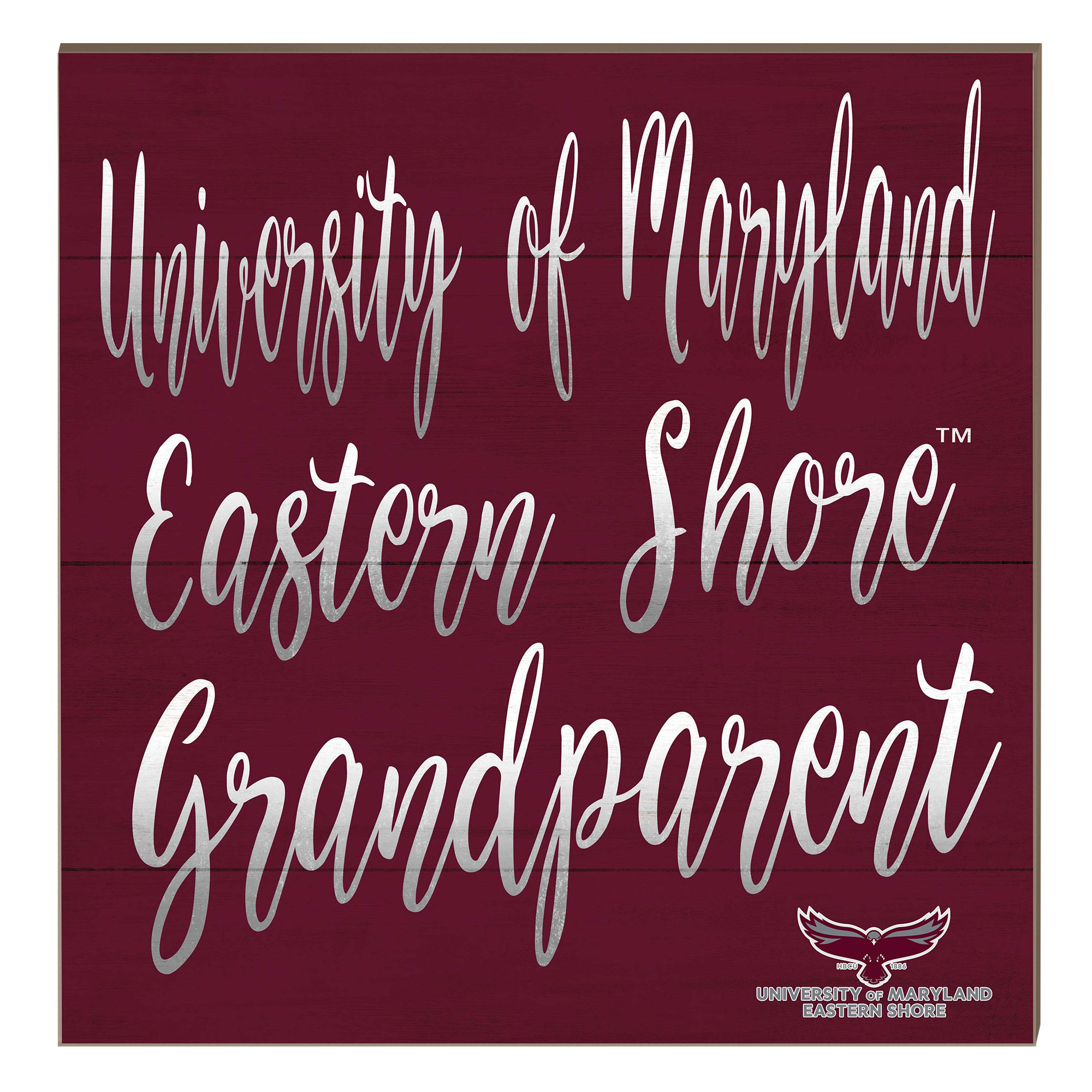 Maryland Eastern Shore Hawks 10" x 10" Grandparent Plaque
