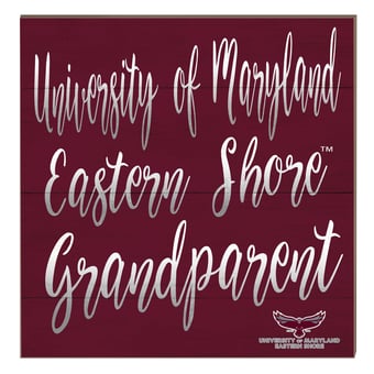 Maryland Eastern Shore Hawks 10" x 10" Grandparent Plaque