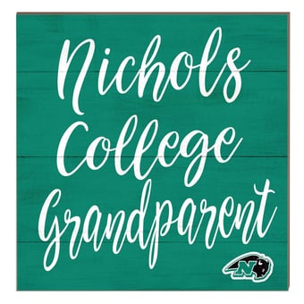 Nichols College Bison 10" x 10" Grandparent Plaque