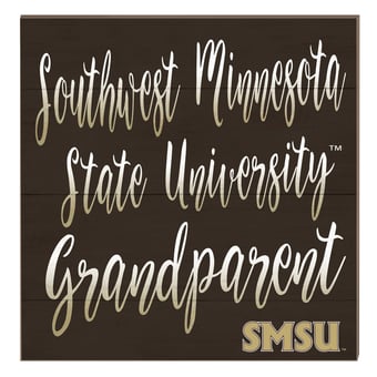 Southwest Minnesota State Mustangs 10" x 10" Grandparent Plaque