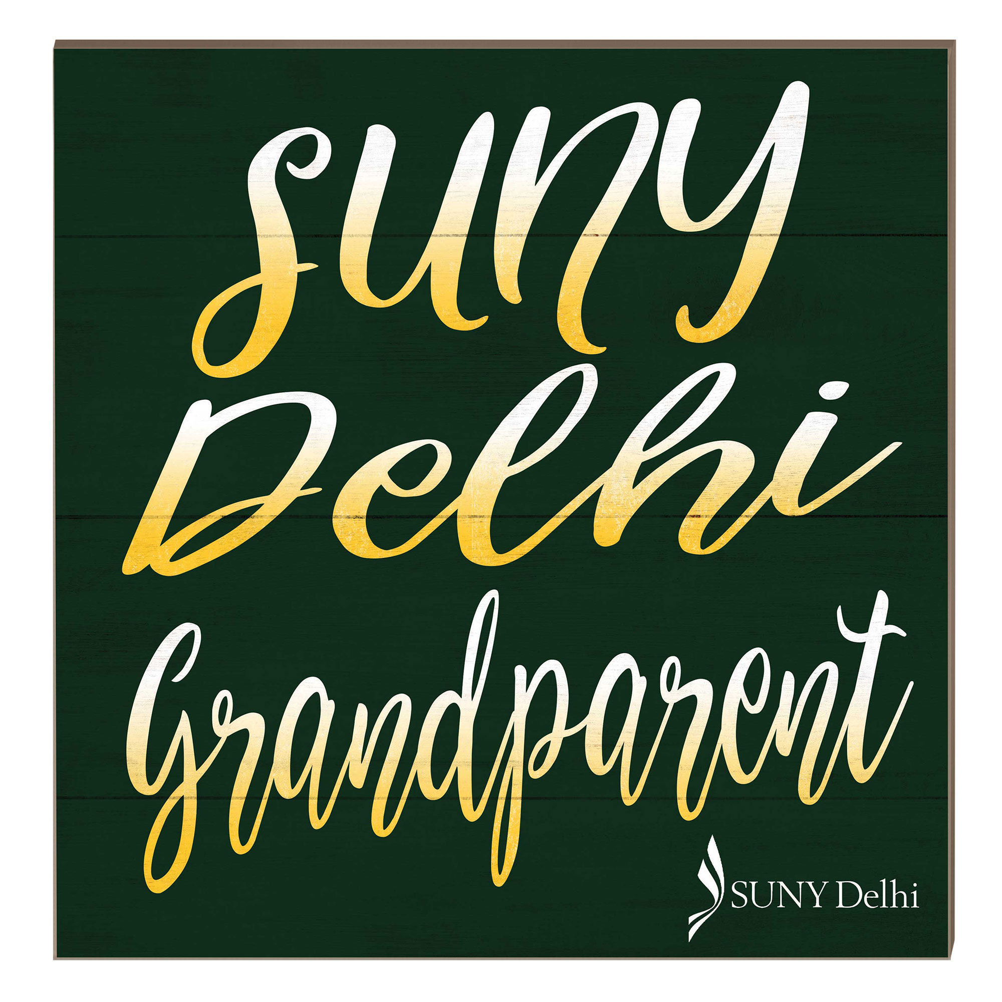 SUNY Delhi Broncos 10" x 10" Grandparent Plaque