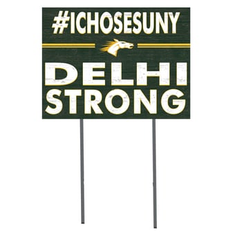 SUNY Delhi Broncos 18" x 24" I Chose Yard Sign