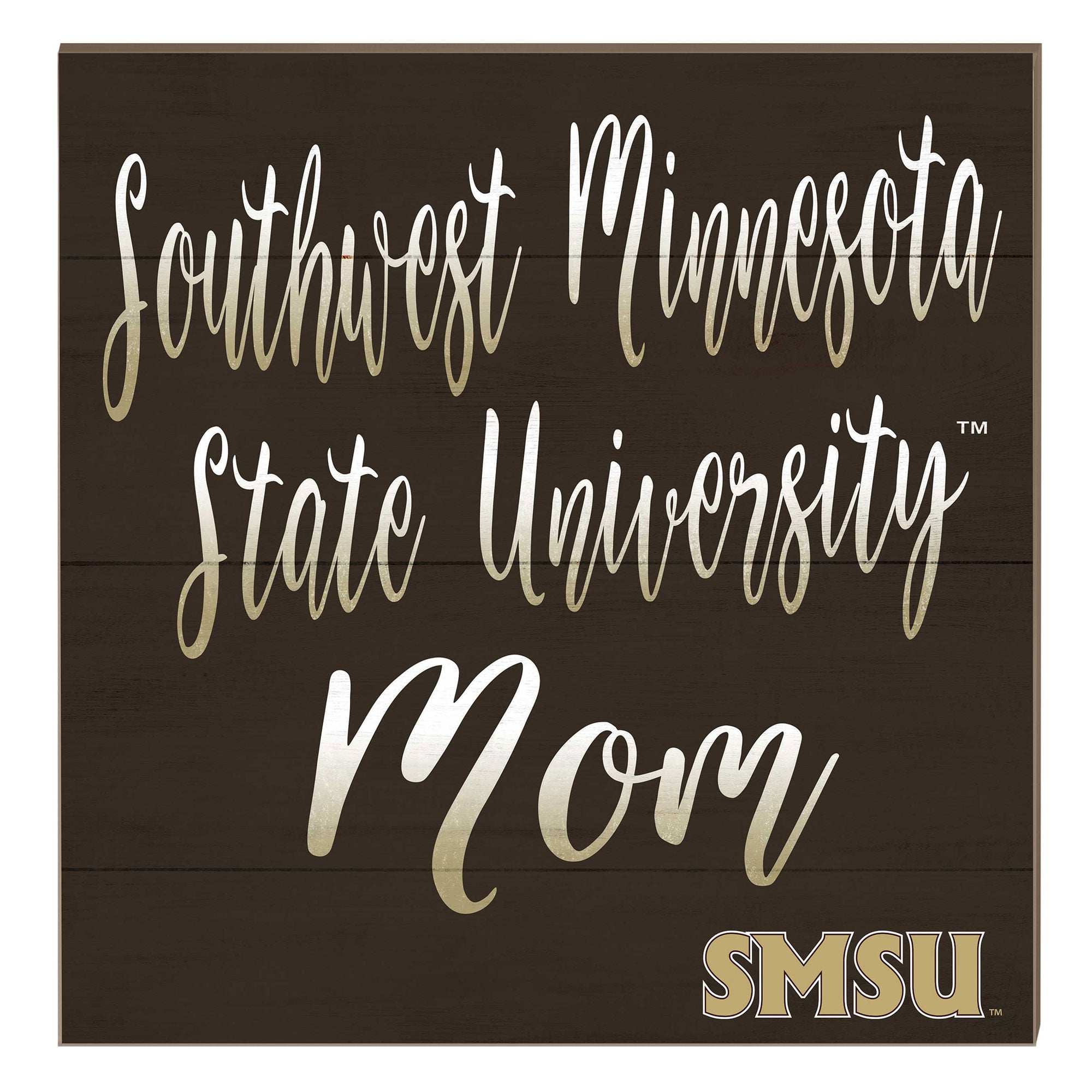 Southwest Minnesota State Mustangs 10" x 10" Mom Plaque