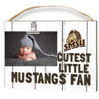Southwest Minnesota State Mustangs 8" x 10" Cutest Little Fan Weathered Team Logo Clip Photo Frame