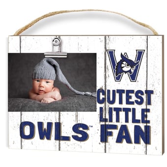 Westfield State Owls 8" x 10" Cutest Little Fan Weathered Team Logo Clip Photo Frame