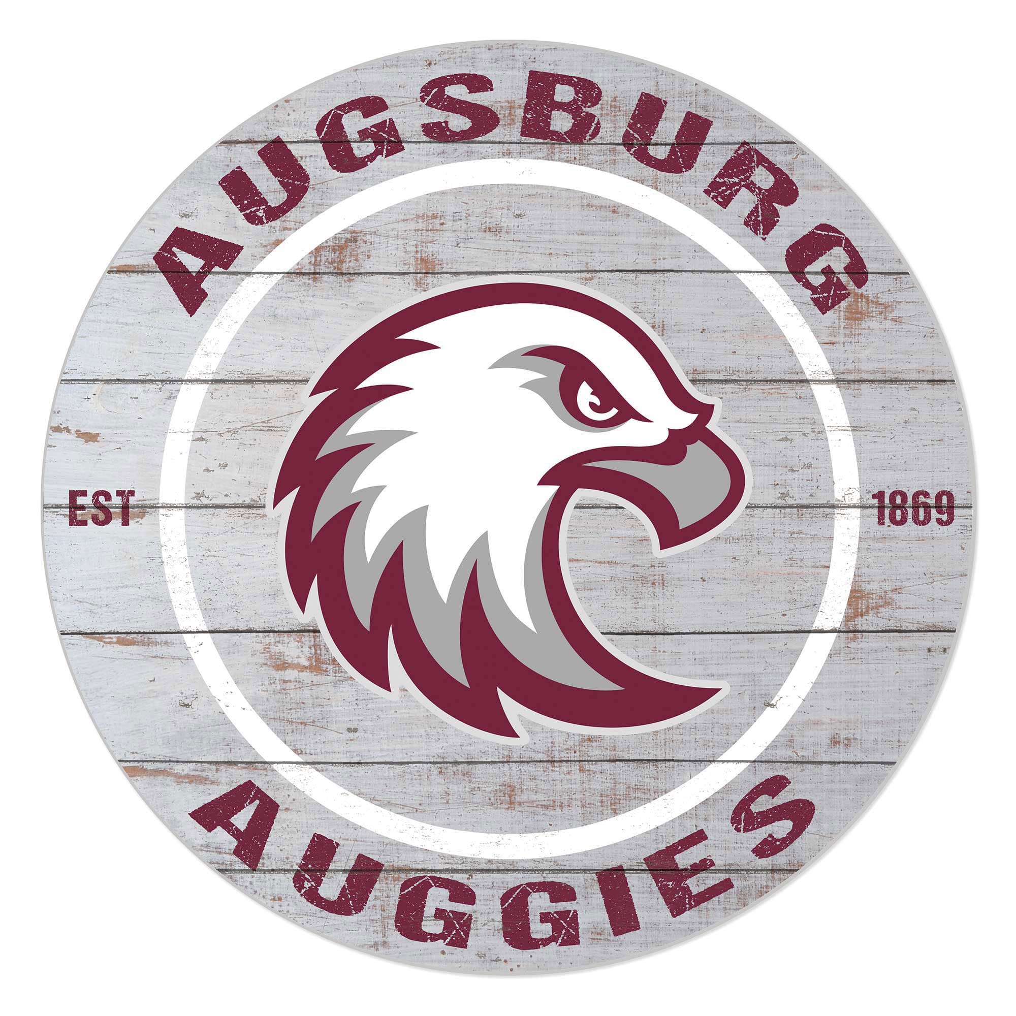Augsburg Auggies 20" Indoor/Outdoor Weathered Circle Sign