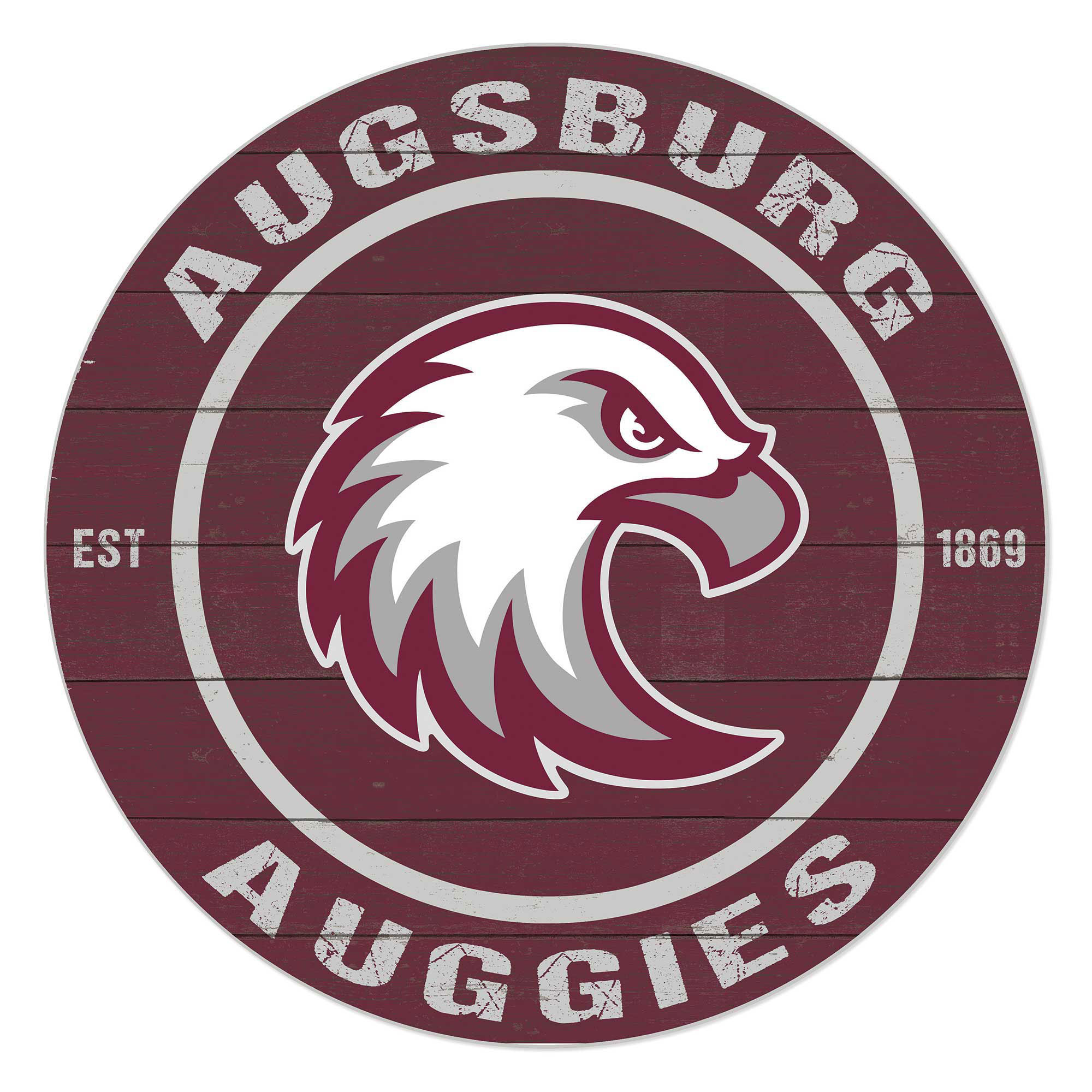 Augsburg Auggies 20" Indoor/Outdoor Team Color Circle Sign