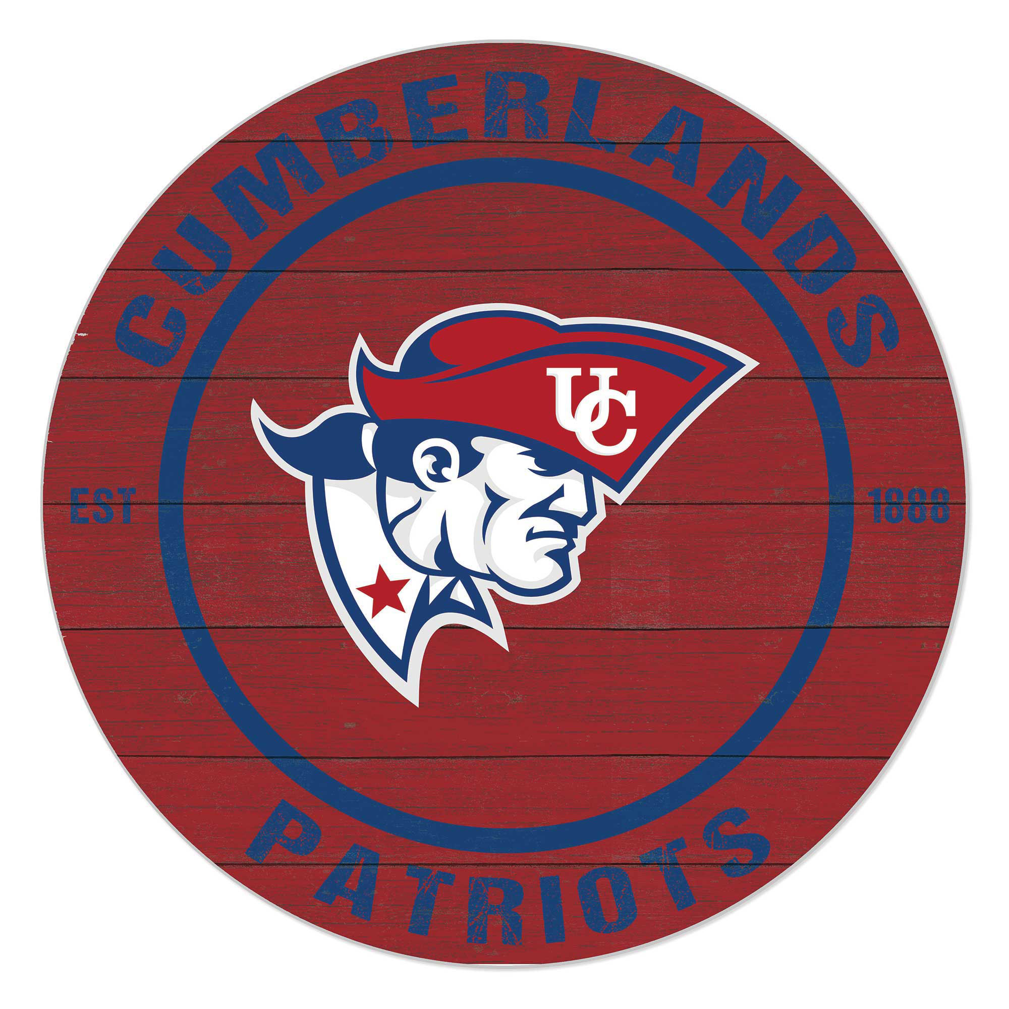 Cumberlands Patriots 20" Indoor/Outdoor Team Color Circle Sign