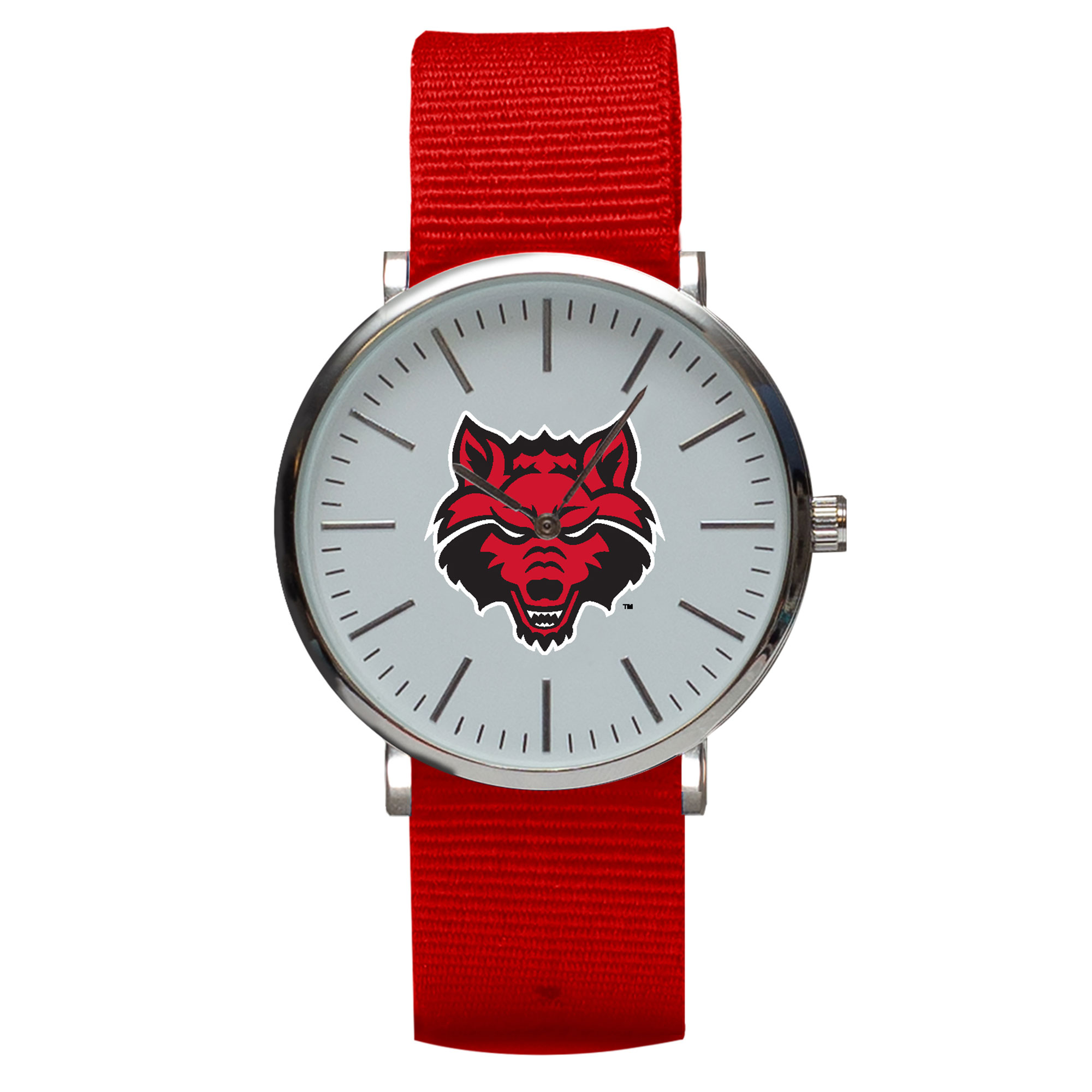 Scarlet Arkansas State Red Wolves Stitch Nylon Strap Watch