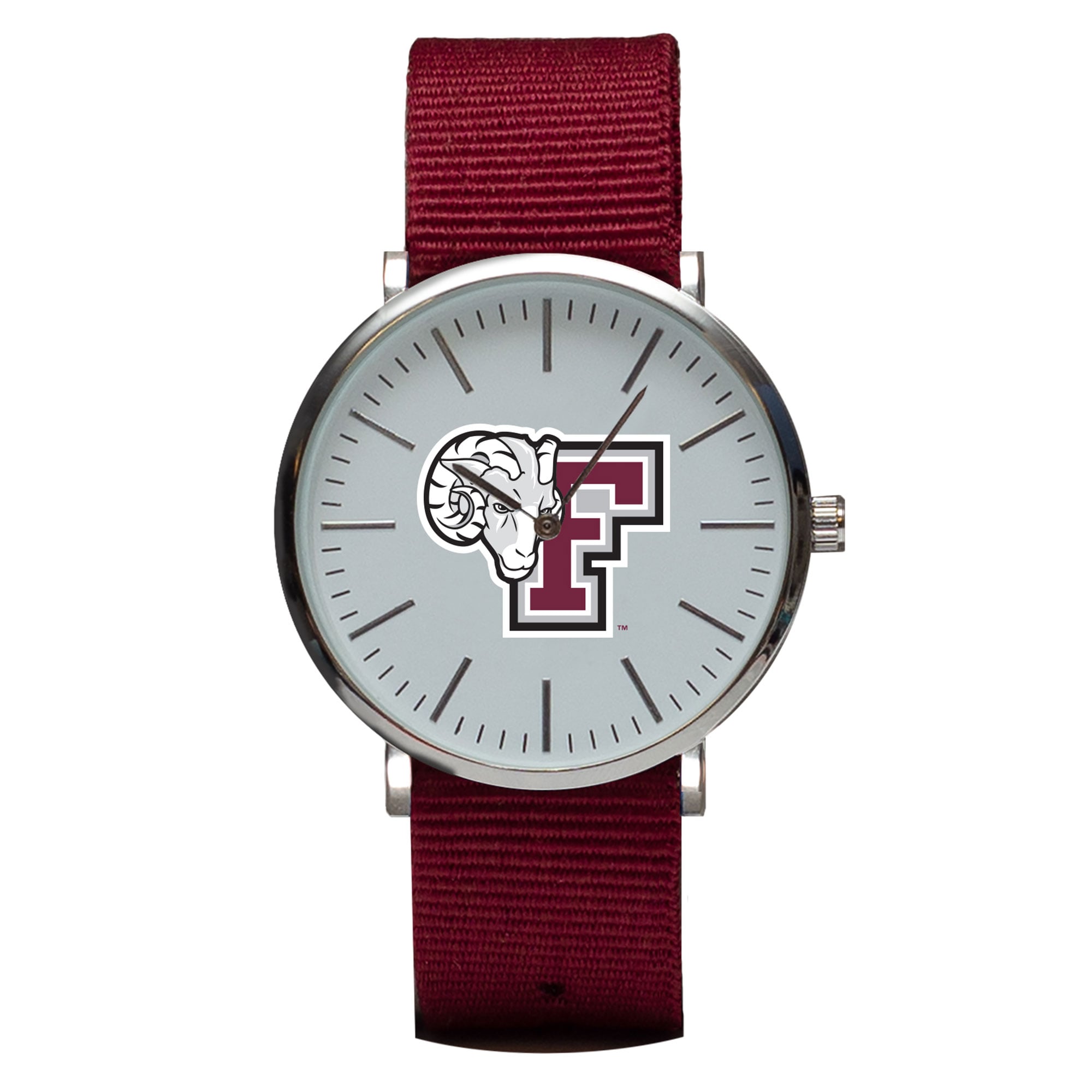 Maroon Fordham Rams Stitch Nylon Strap Watch