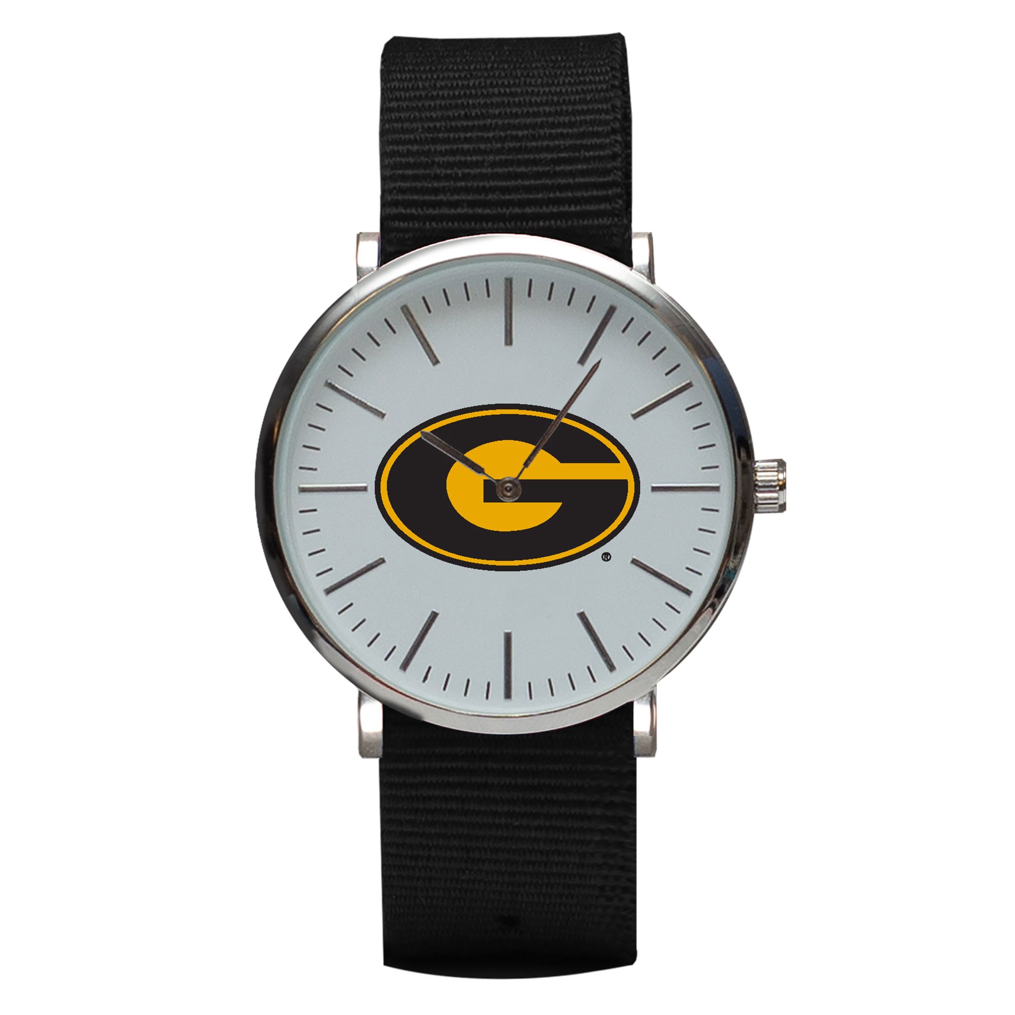 Black Grambling Tigers Stitch Nylon Strap Watch