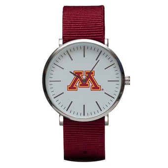 Maroon Minnesota Golden Gophers Stitch Nylon Strap Watch
