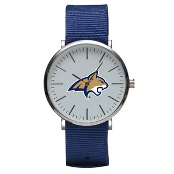 Navy Montana State Bobcats Stitch Nylon Strap Watch
