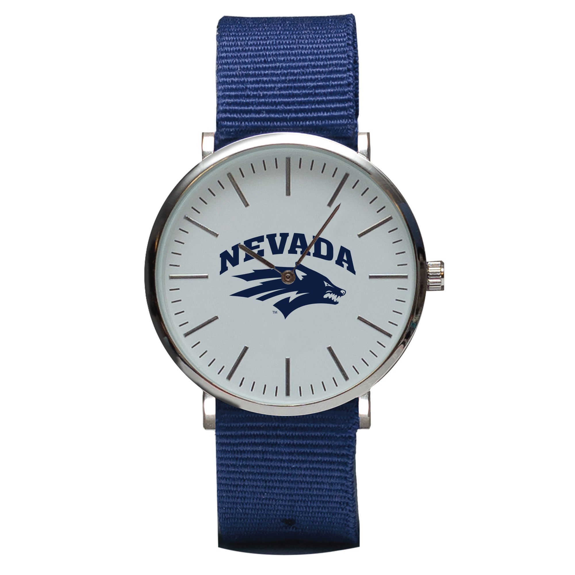 Navy Nevada Wolf Pack Stitch Nylon Strap Watch
