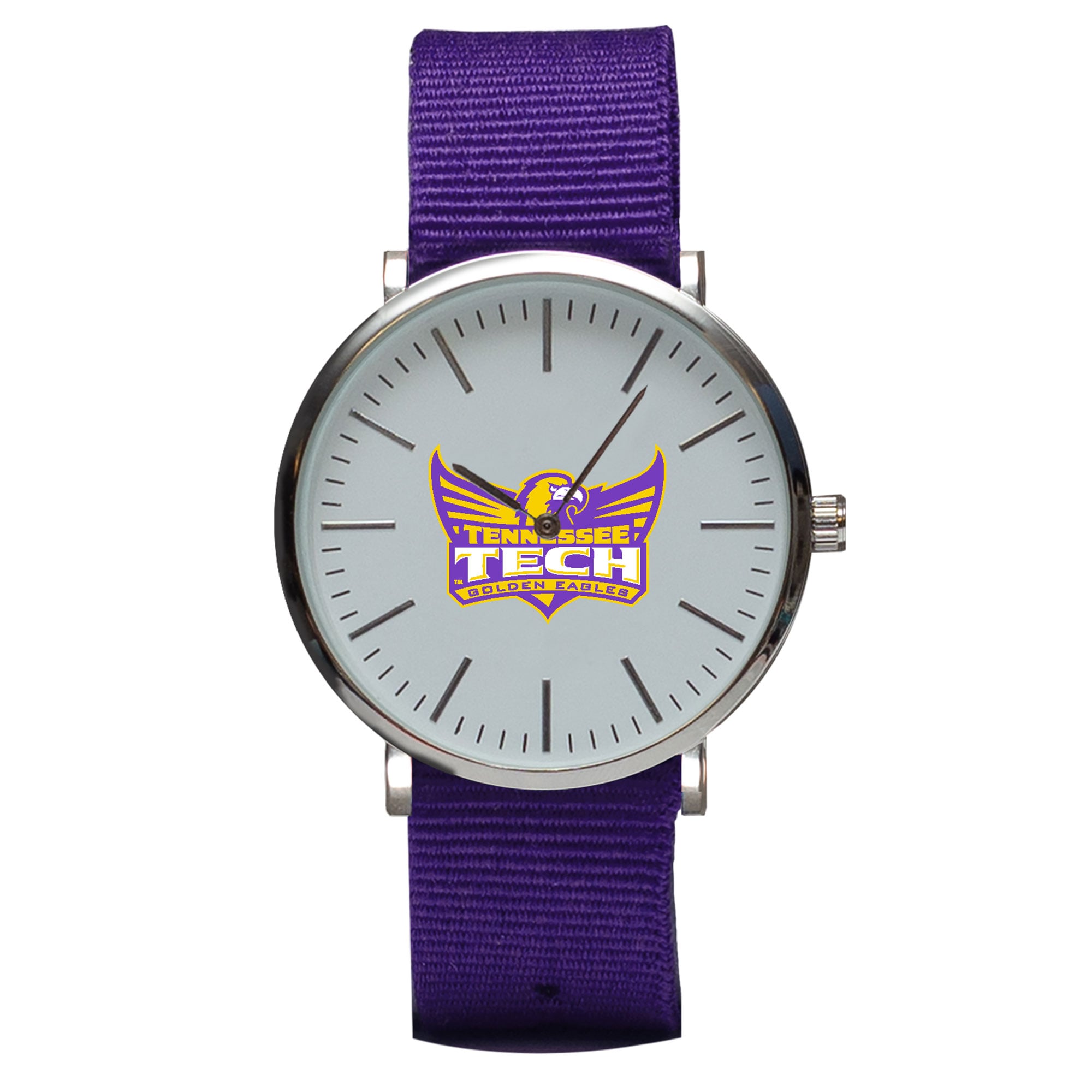 Purple Tennessee Tech Golden Eagles Stitch Nylon Strap Watch
