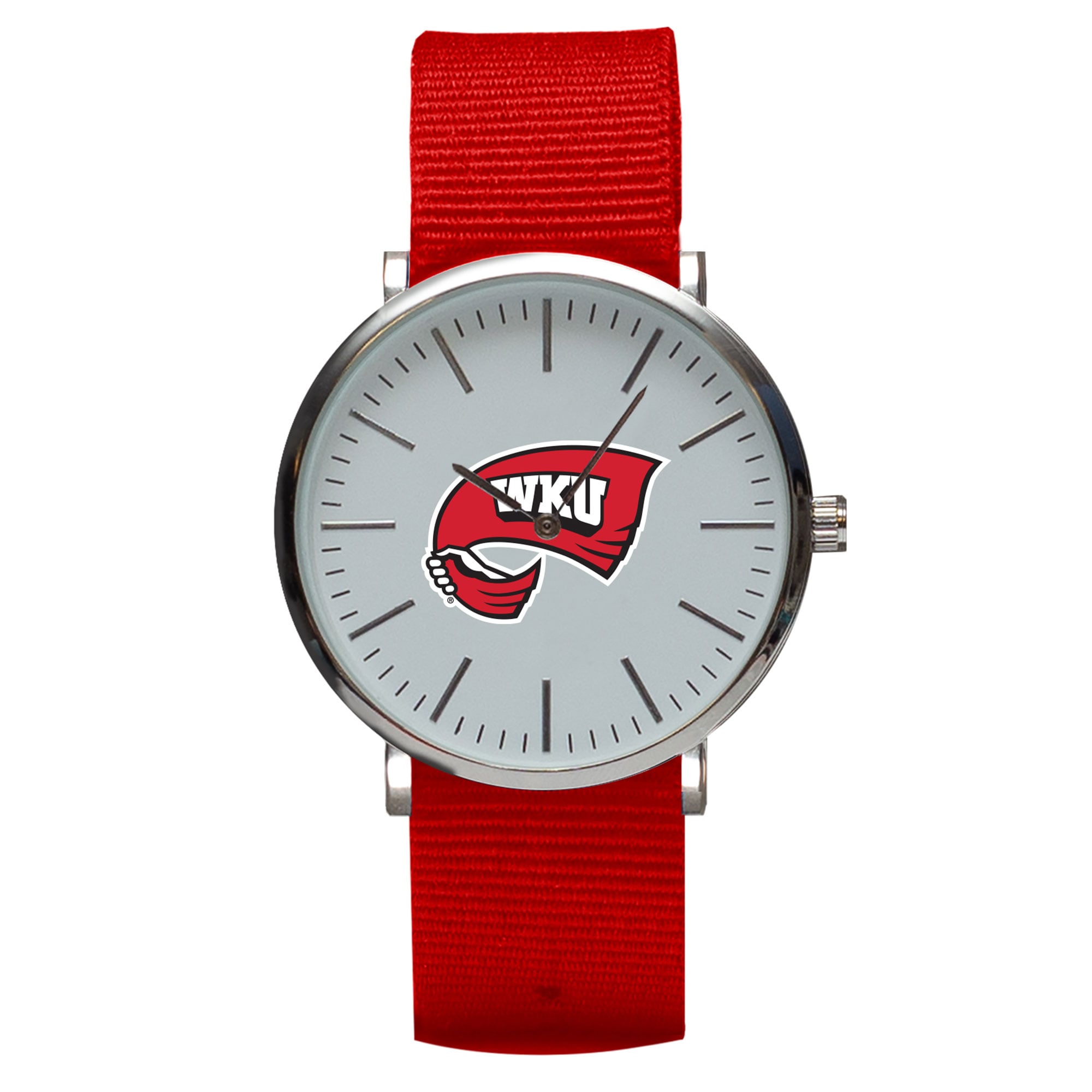 Red Western Kentucky Hilltoppers Stitch Nylon Strap Watch
