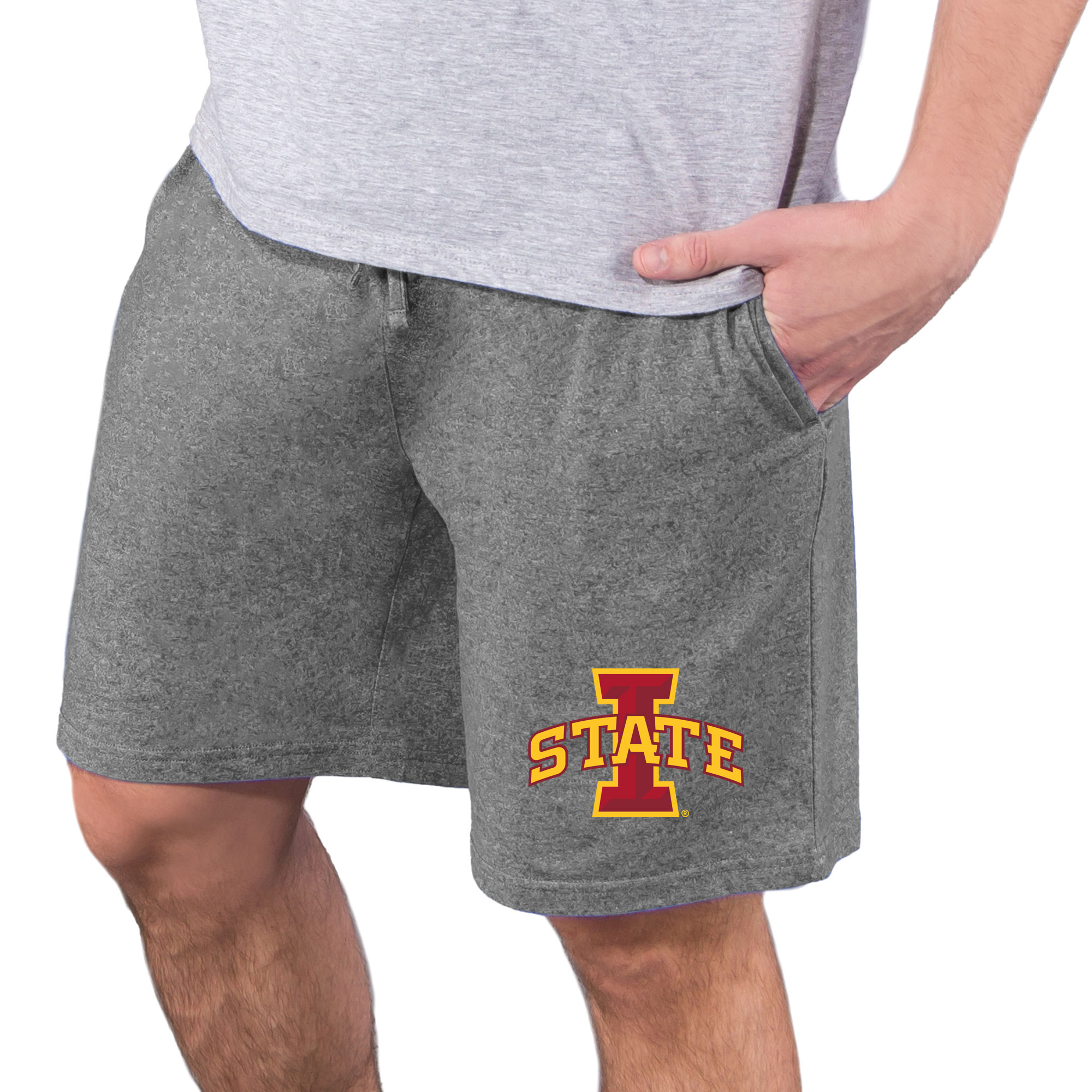 Men's Concepts Sport  Charcoal Iowa State Cyclones Quest Knit Jam Shorts