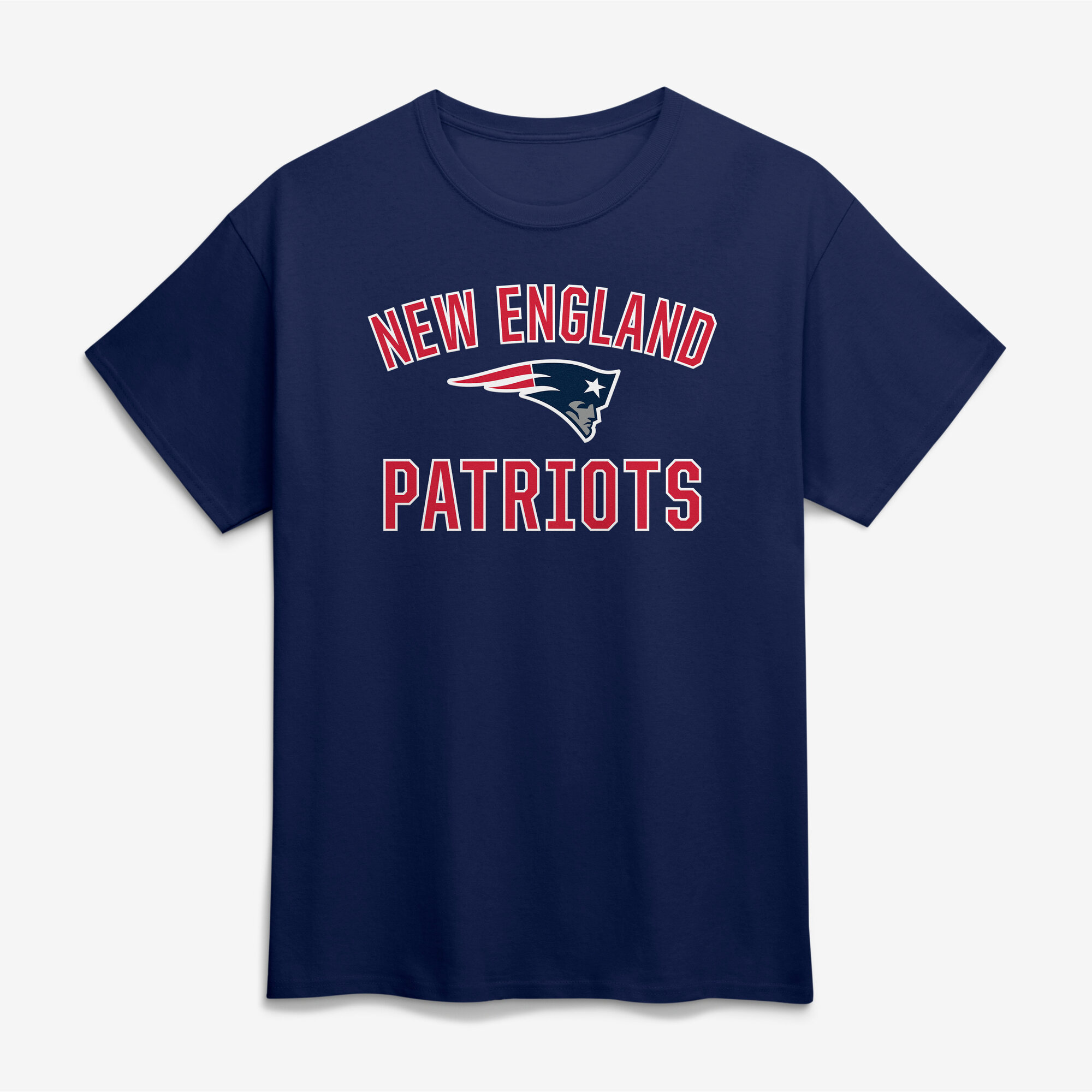 Men's Fanatics Navy New England Patriots Victory Arch T-Shirt