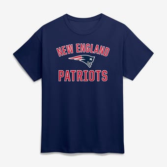 Men's Fanatics Navy New England Patriots Victory Arch T-Shirt