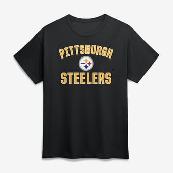 Men's Fanatics Black Pittsburgh Steelers Victory Arch T-Shirt