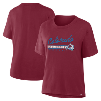 Women's Fanatics Burgundy Colorado Avalanche Hometown Premium Legacy T-Shirt