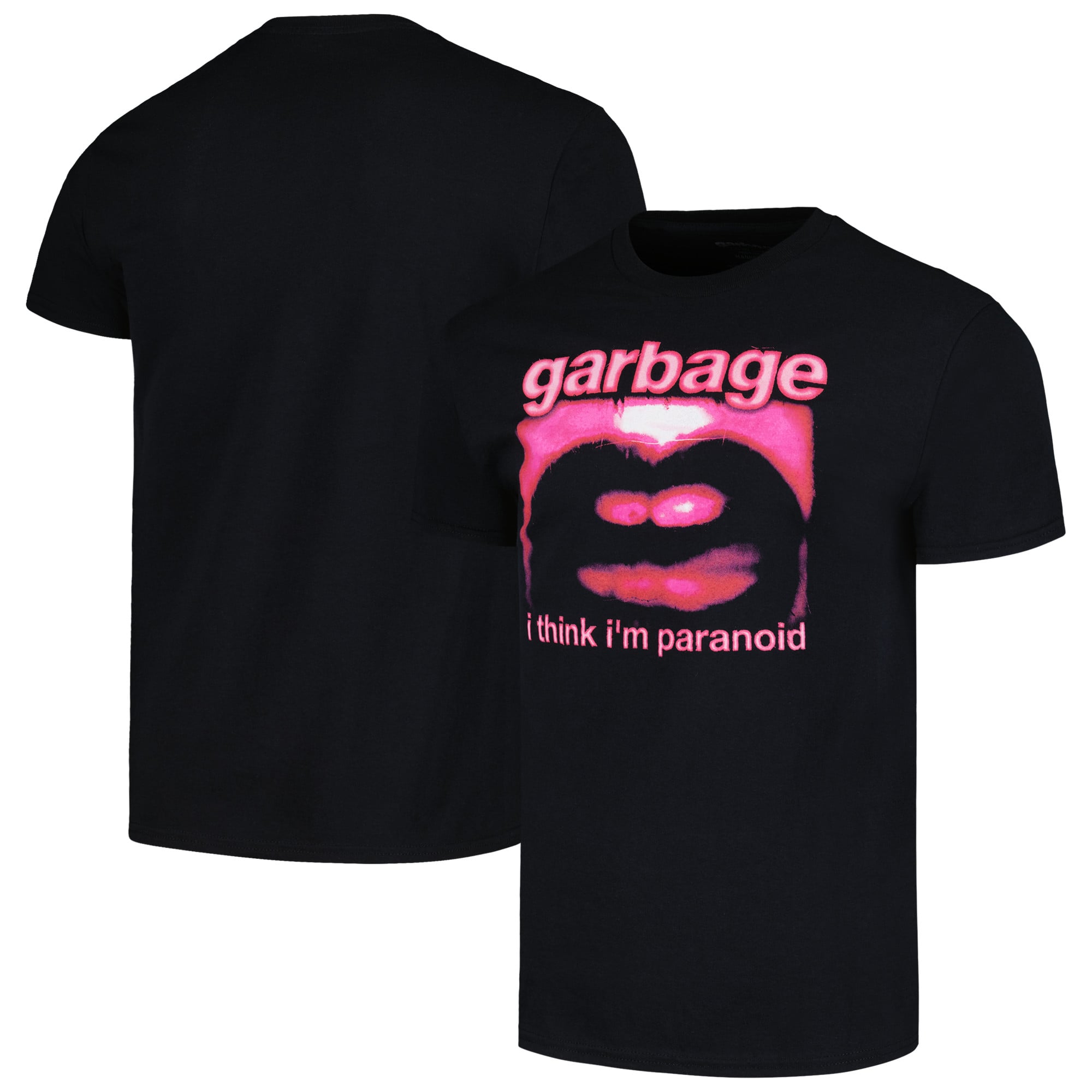 Men's Manhead Merch Black Garbage Paranoid Graphic T-Shirt
