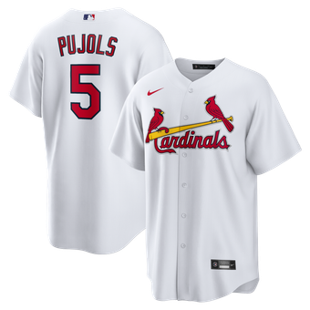 Men's Nike Albert Pujols White St. Louis Cardinals Home Retired Player Replica Jersey