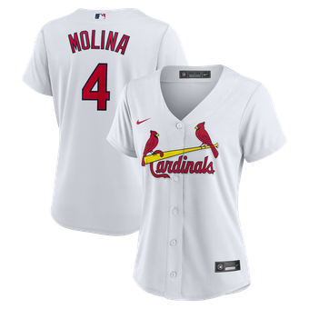 Women's Nike Yadier Molina White St. Louis Cardinals Home Replica Jersey