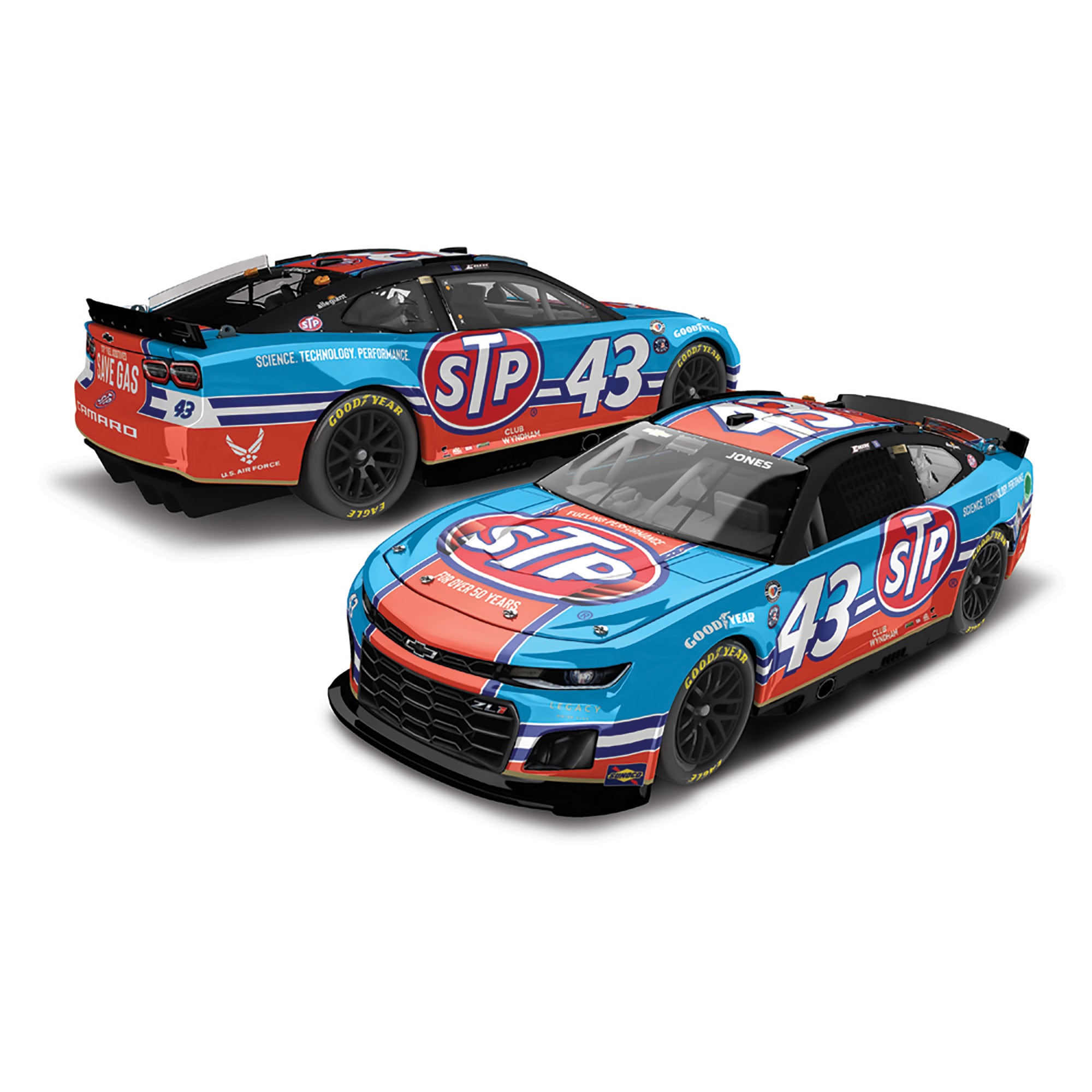 Action Racing Erik Jones 2023 #43 STP 1:64 Regular Paint Die-Cast Chevrolet Camaro