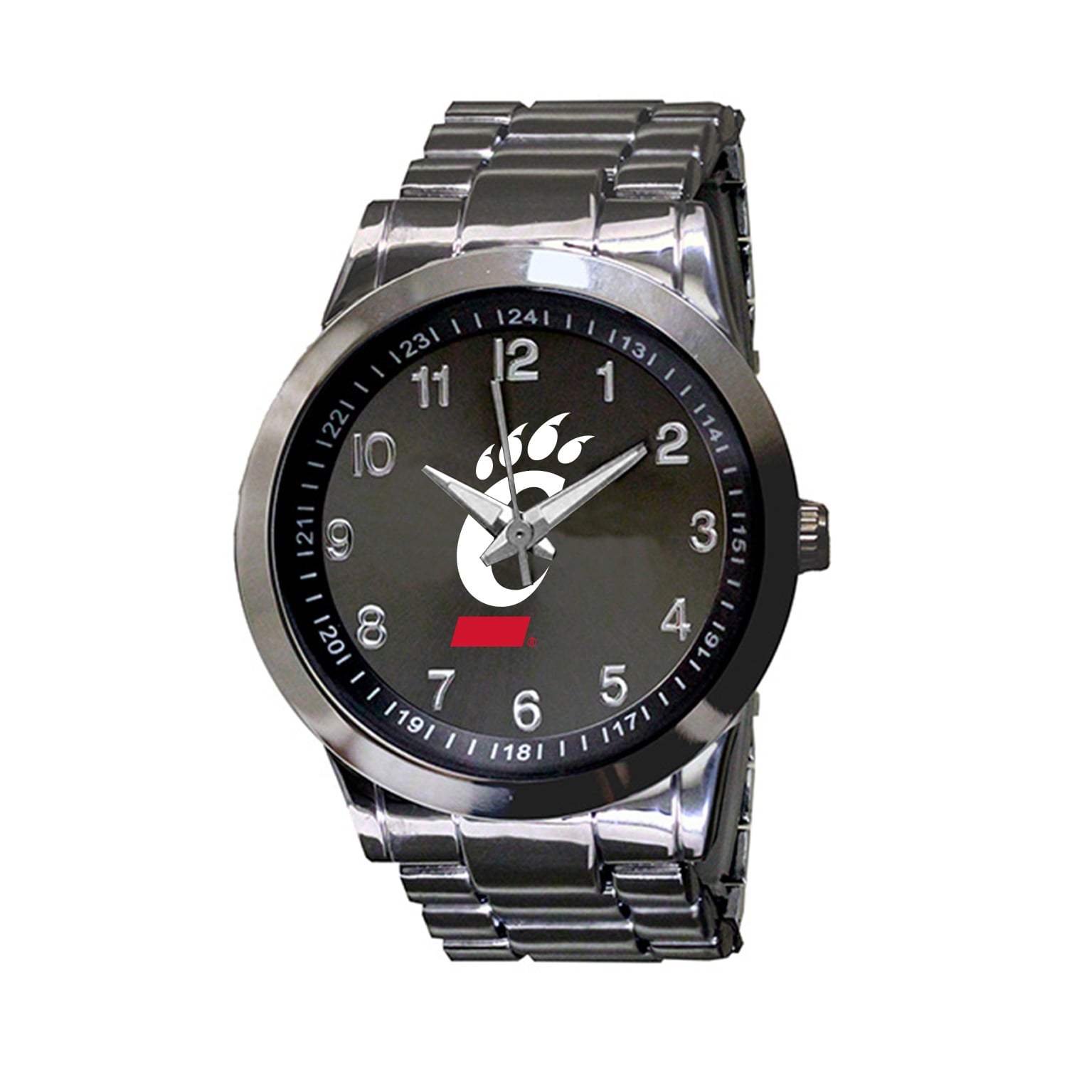 Men's Gunmetal Cincinnati Bearcats Integris Stainless Steel Watch