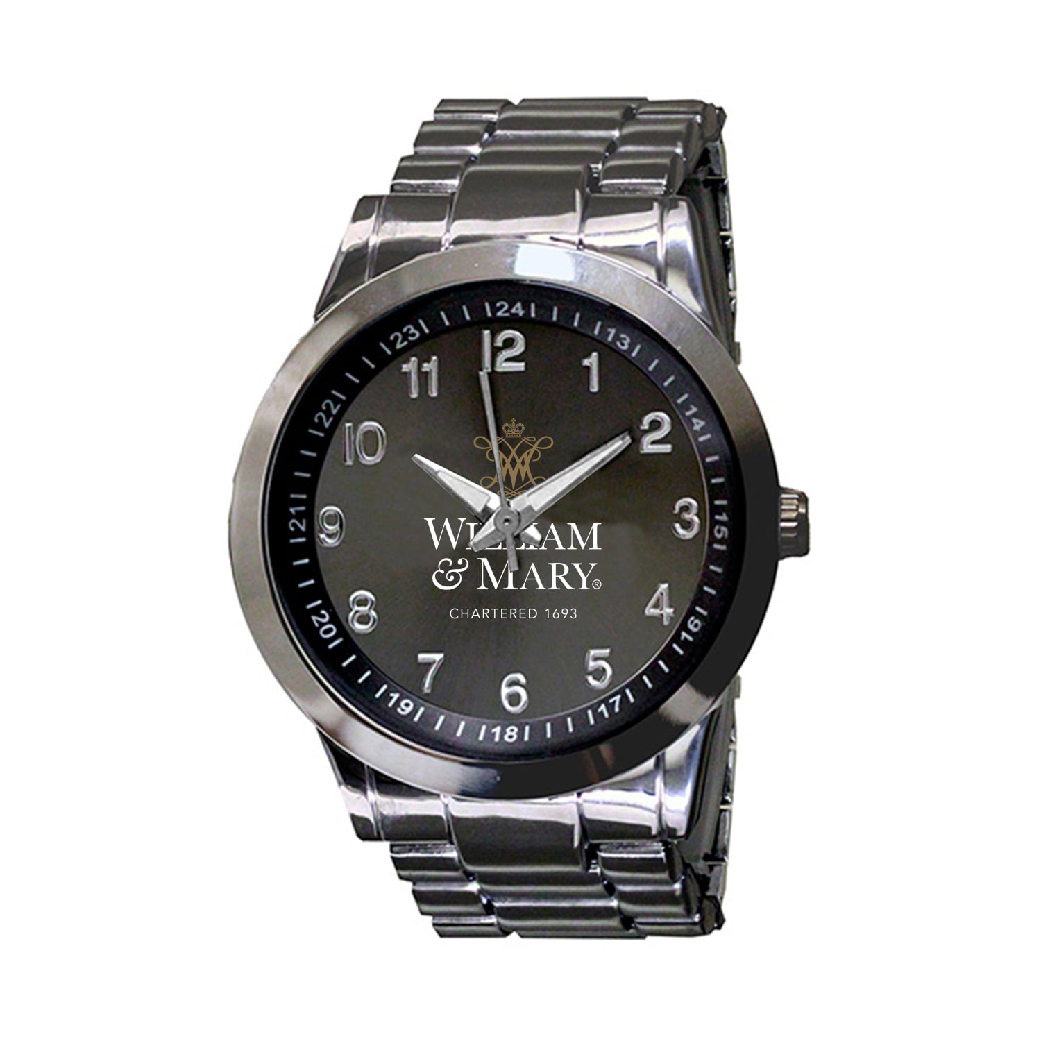 Men's Gunmetal William & Mary Tribe Integris Stainless Steel Watch