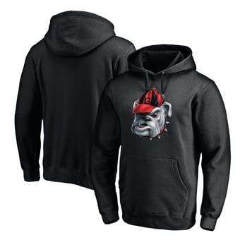 Men's Black Georgia Bulldogs Midnight Mascot Pullover Hoodie