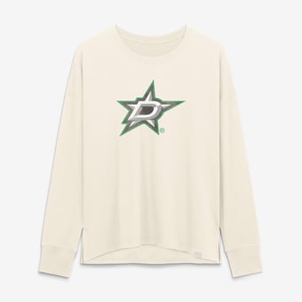 Women's Fanatics Cream Dallas Stars Distressed Logo Long Sleeve T-Shirt