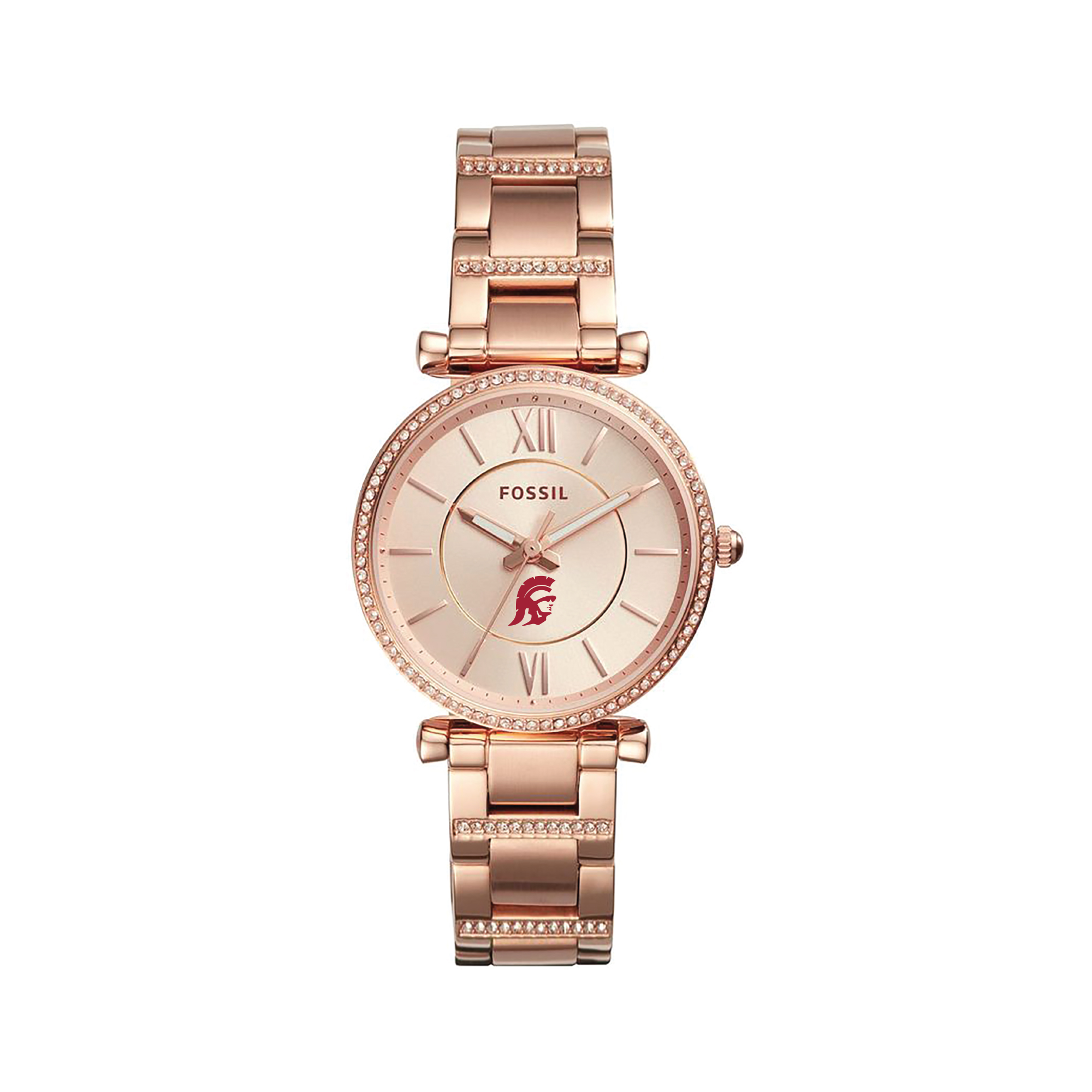 Women's Fossil  Gold USC Trojans Carlie Rose Stainless Steel Watch