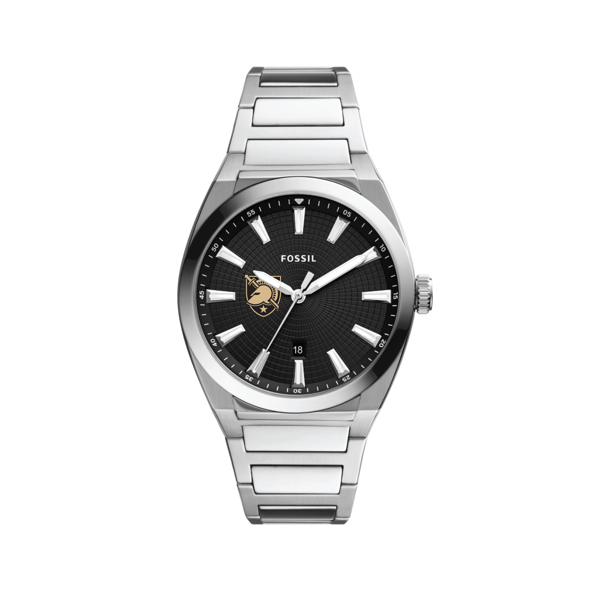 Men's Fossil Black Army Black Knights Everett Stainless Steel Watch
