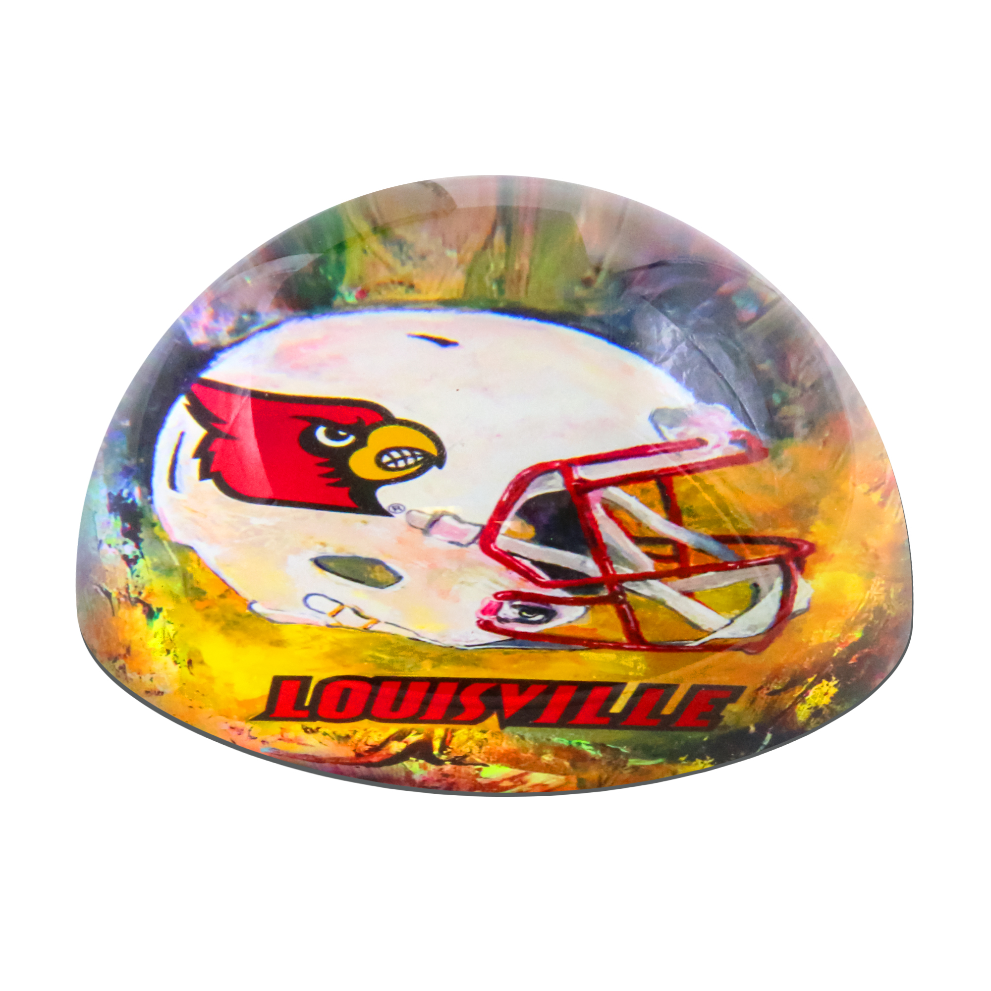 Louisville Cardinals Team Pride Dome Paper Weight