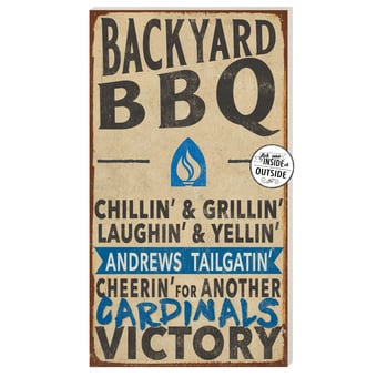 Andrews University Cardinals 11" x 20" Indoor/Outdoor BBQ Sign