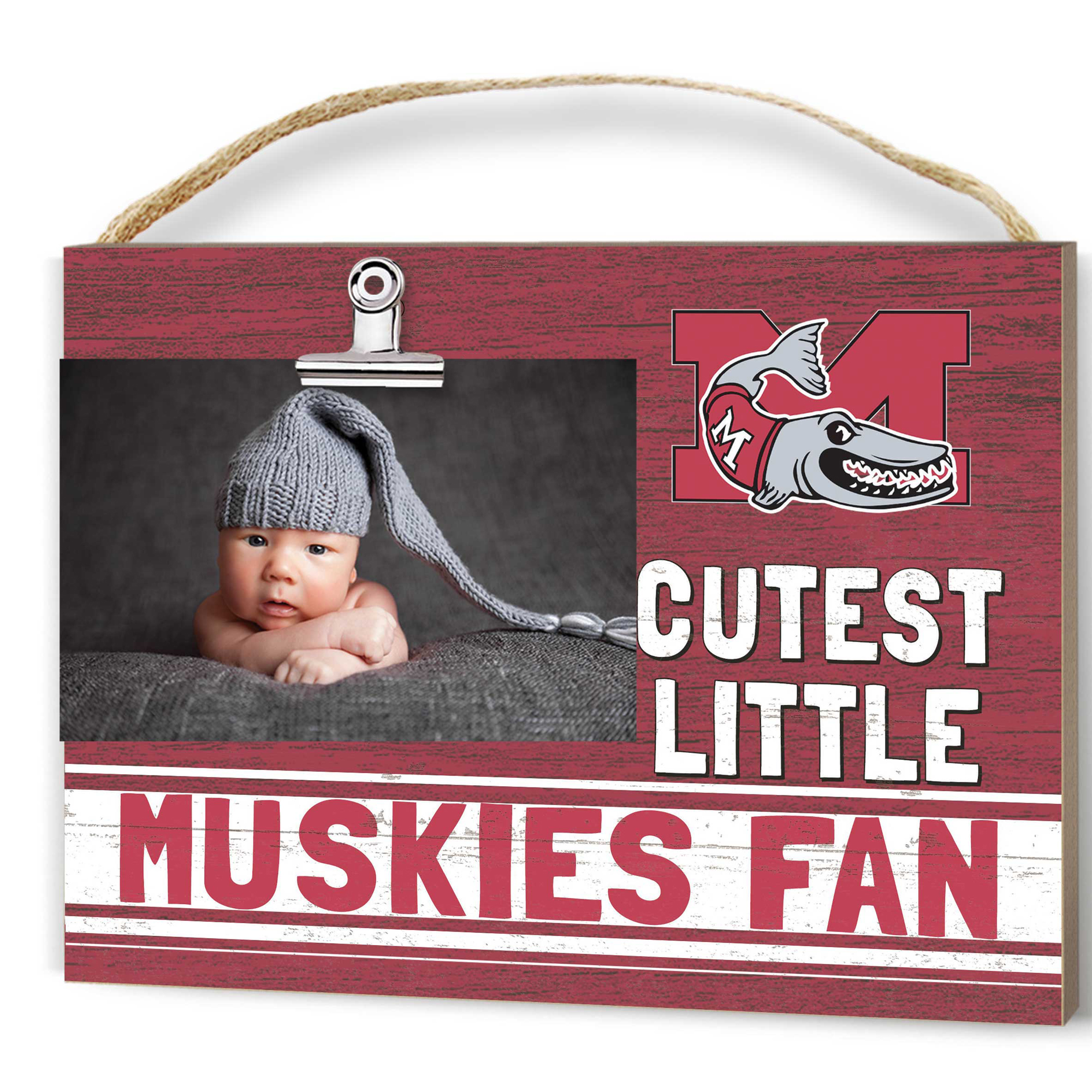 Muskingum Muskies 8'" x 10" Cutest Little Team Logo Clip Photo Frame
