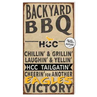 Houston Community College 11" x 20" Indoor/Outdoor BBQ Sign