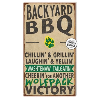 Washtenaw Community College 11" x 20" Indoor/Outdoor BBQ Sign