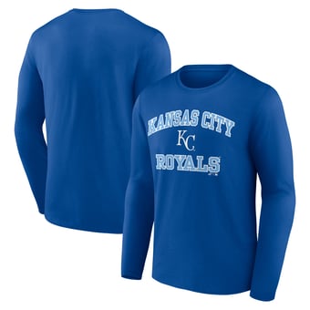 Men's Logo Athletic Royal Kansas City Royals Heart & Soul Long Sleeve T-Shirt